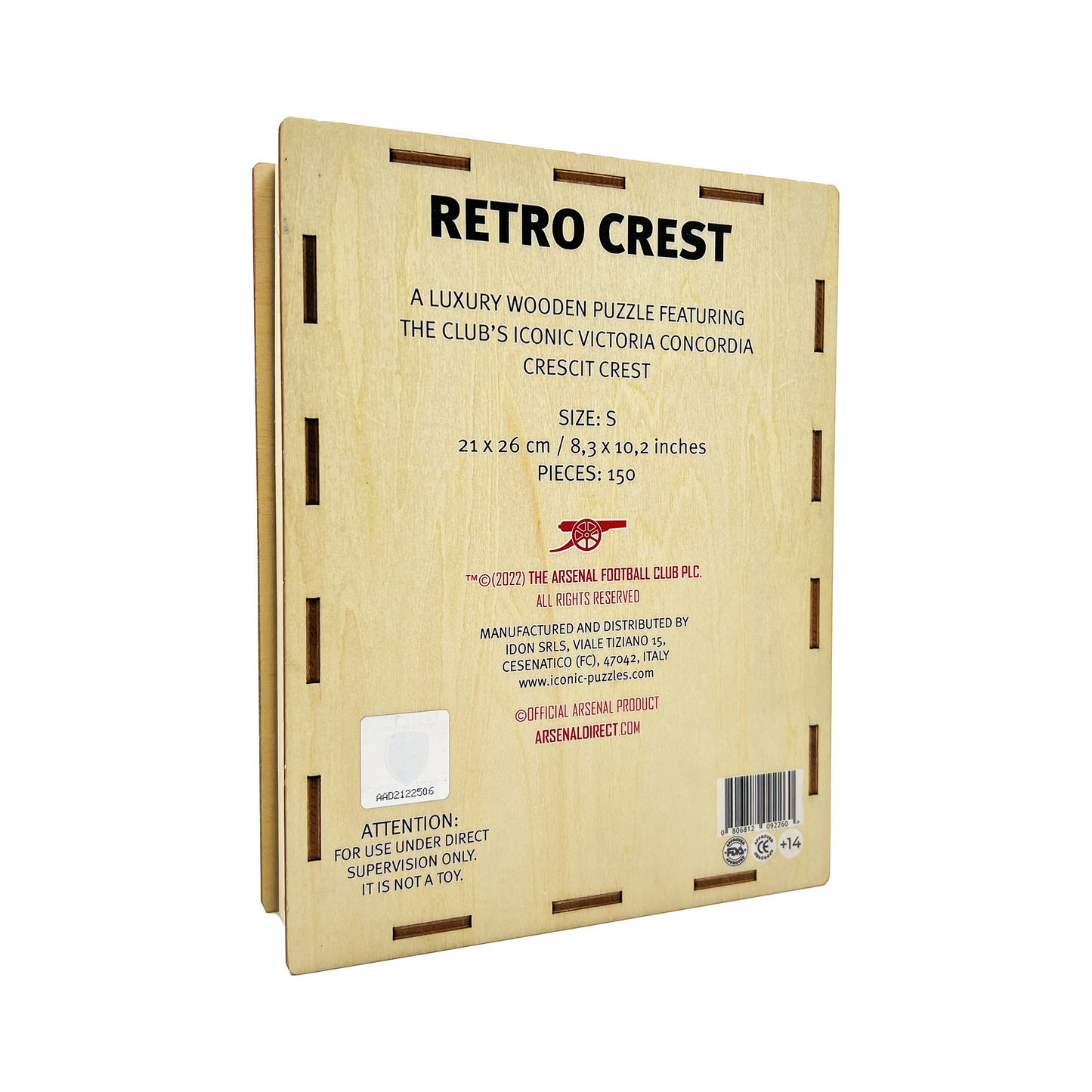 Arsenal FC® Retro Logo - Official Wooden Puzzle