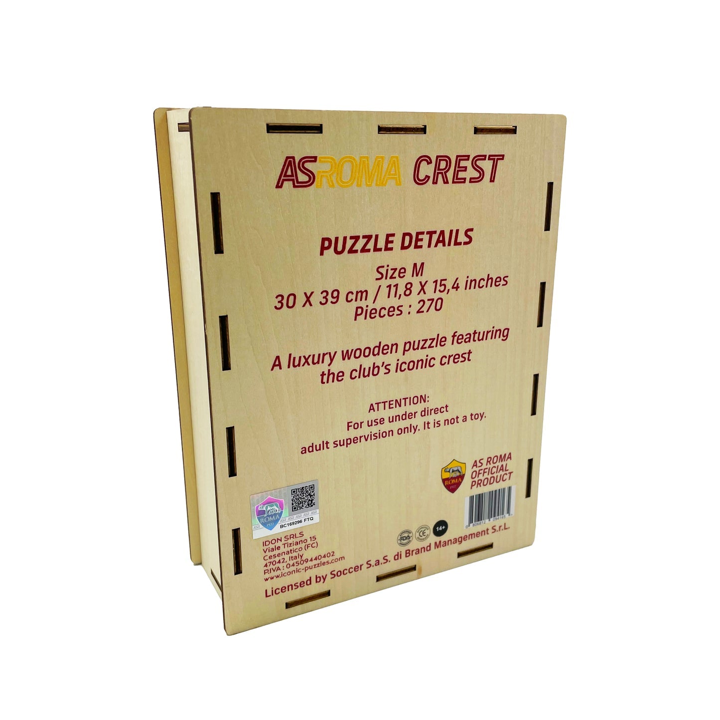 AS Roma® Logo - Official Wooden Puzzle