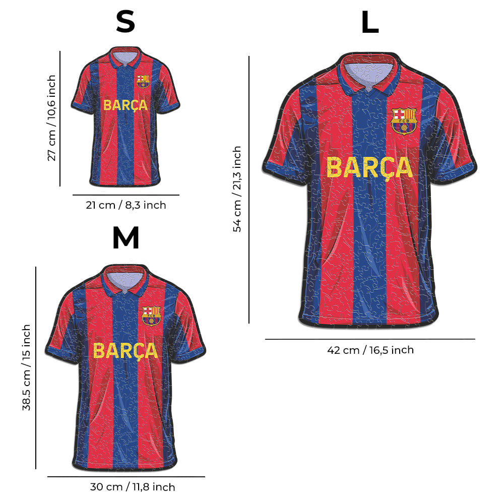 FC Barcelona® Jersey - Official Wooden Puzzle