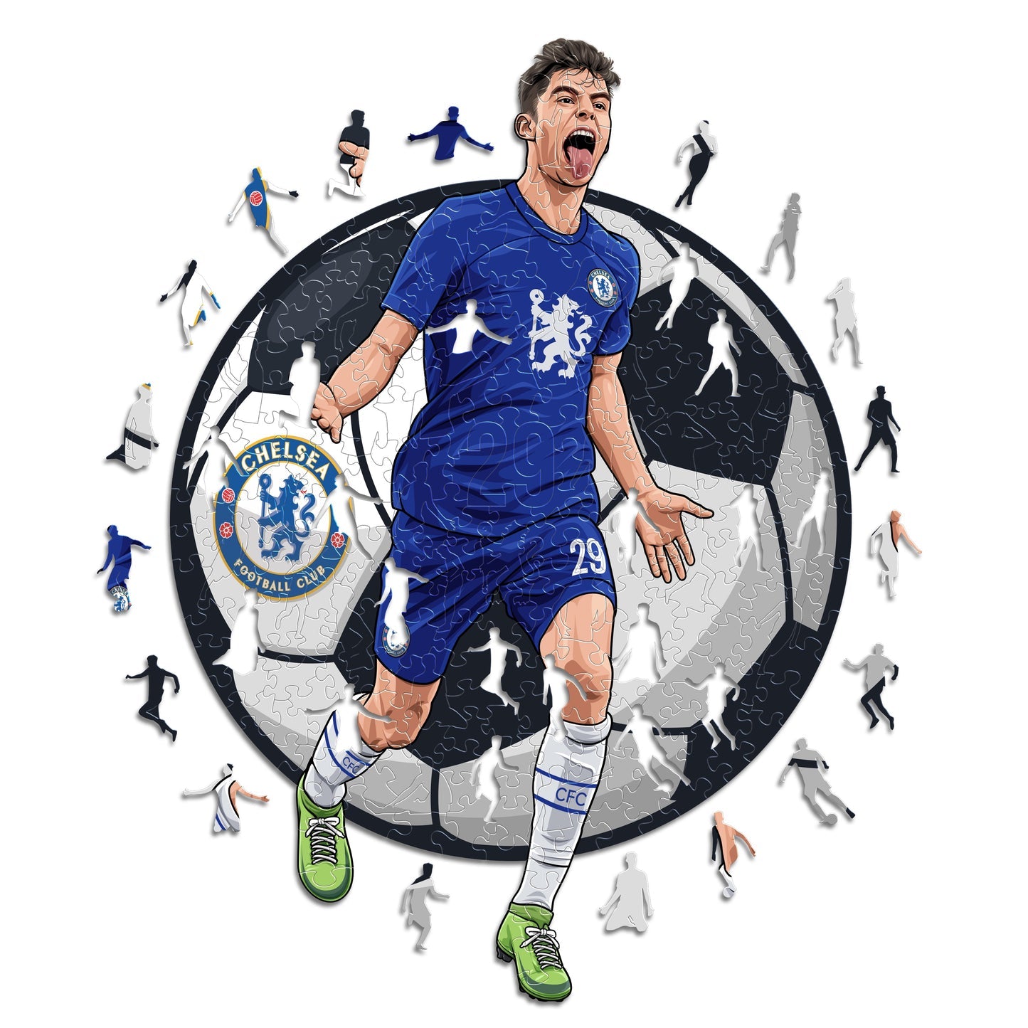 2 PACK Chelsea FC® Logo + Kai Havertz