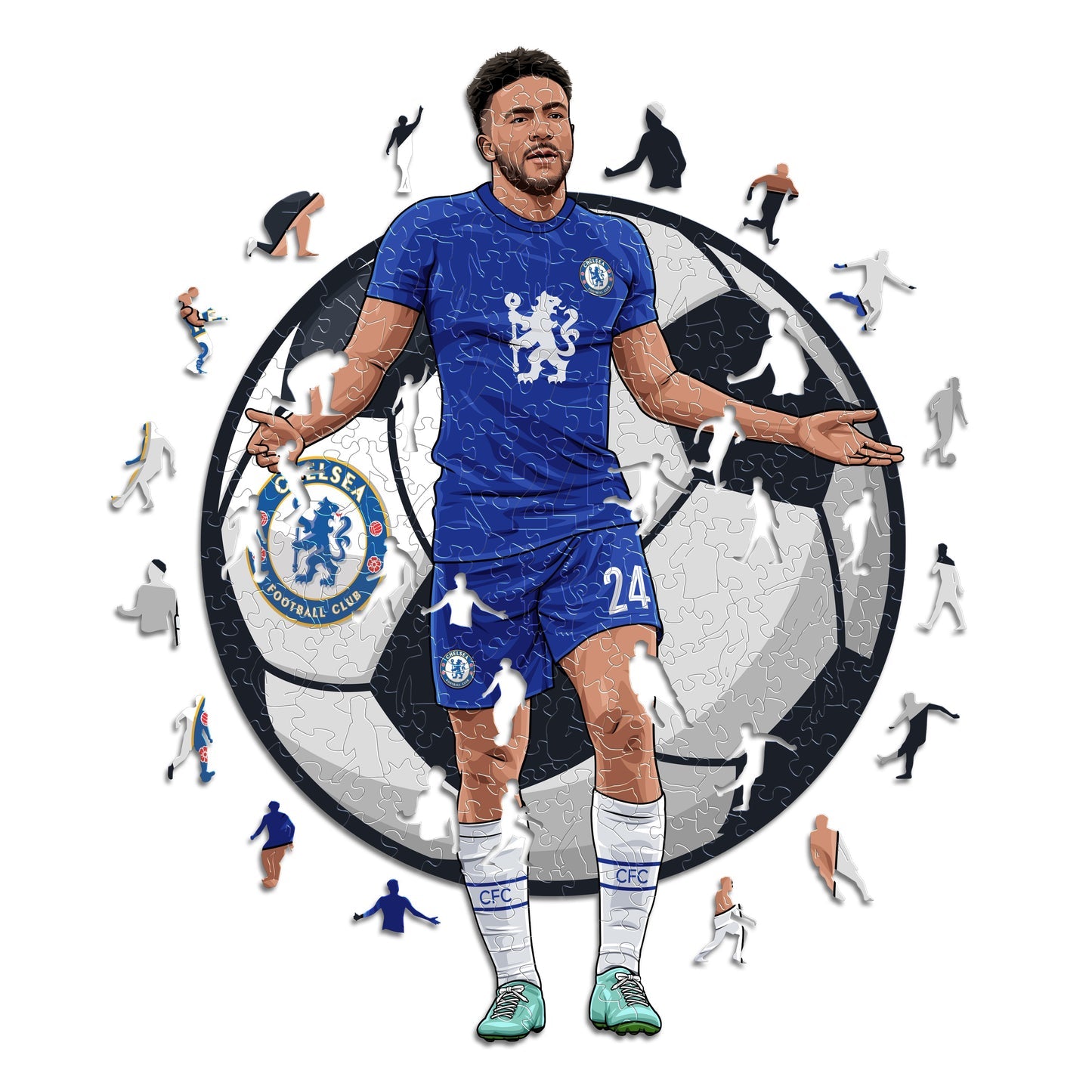 3 PACK Chelsea FC® Logo + Mount + James