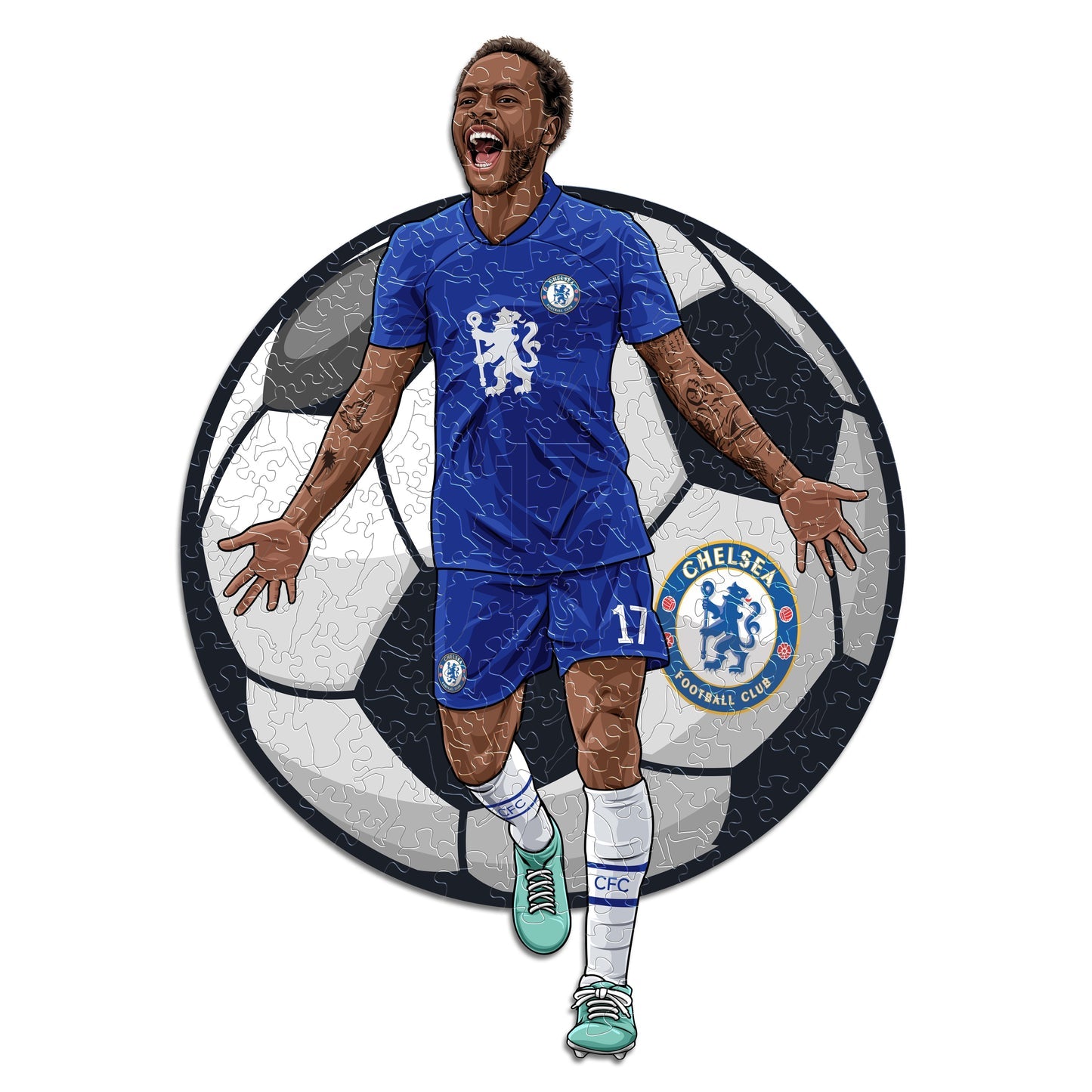 Raheem Sterling - Official Wooden Puzzle