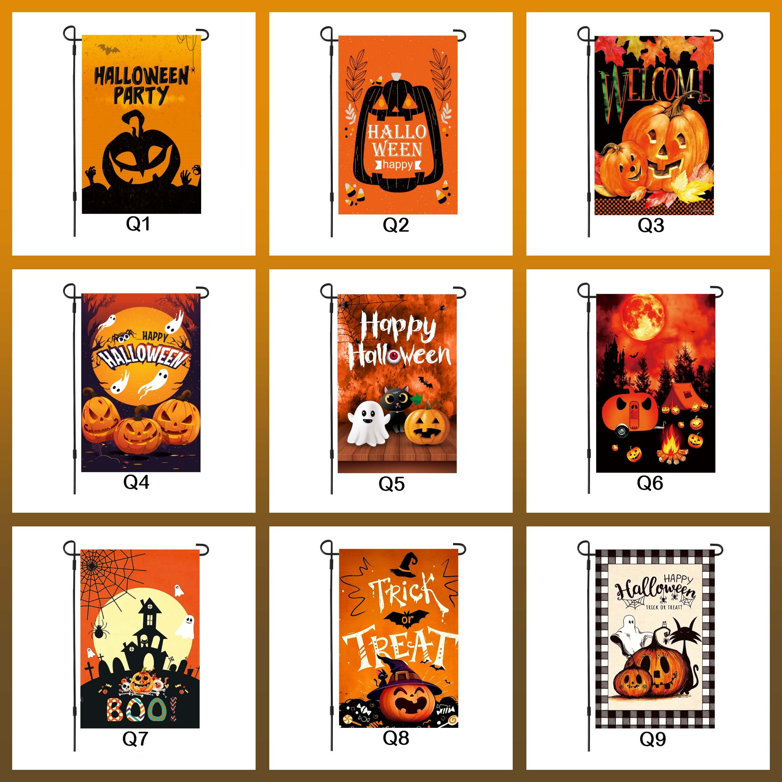 Halloween Garden Flag Double Side Waterproof Small Yard Flag Series 3