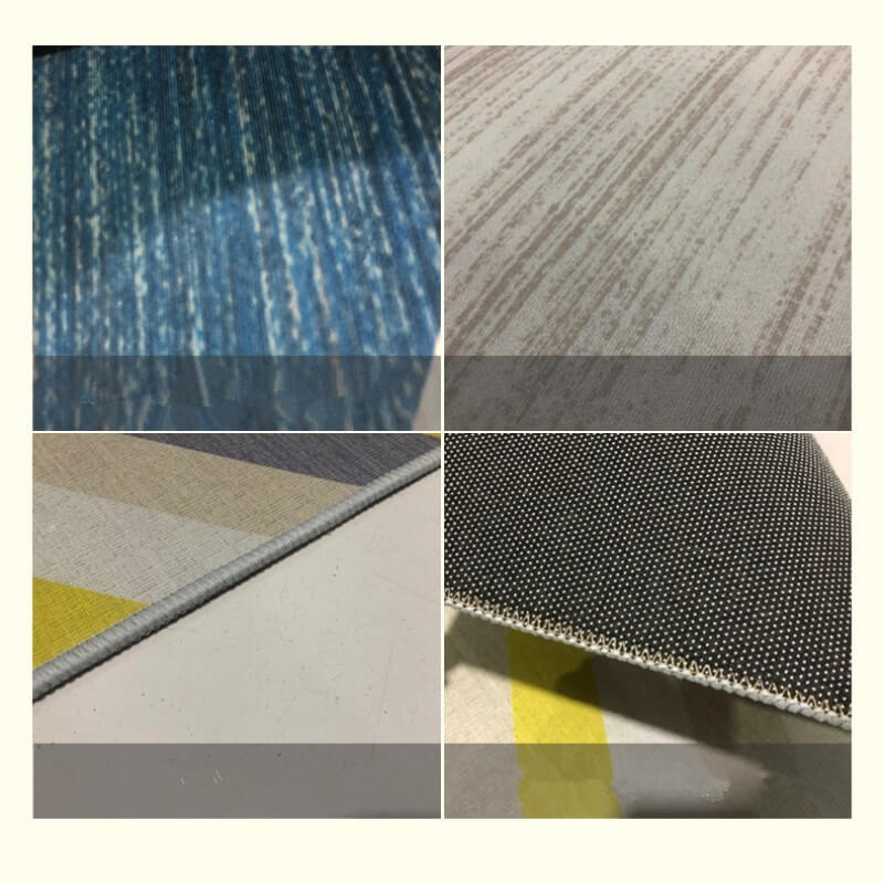 Leaf Pattern Printed Area Carpets for Living Room Dining Room Bedroom
