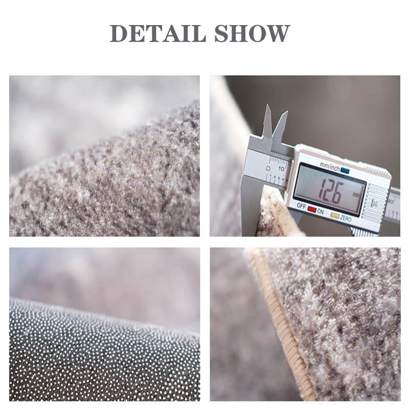 Modern Striped Pattern Faux Cashmere Area Rugs Living Room Office and Hall Carpets