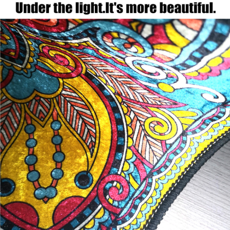 Geometric Square Pattern Area Printed Carpets for Bedroom Living Room Hall