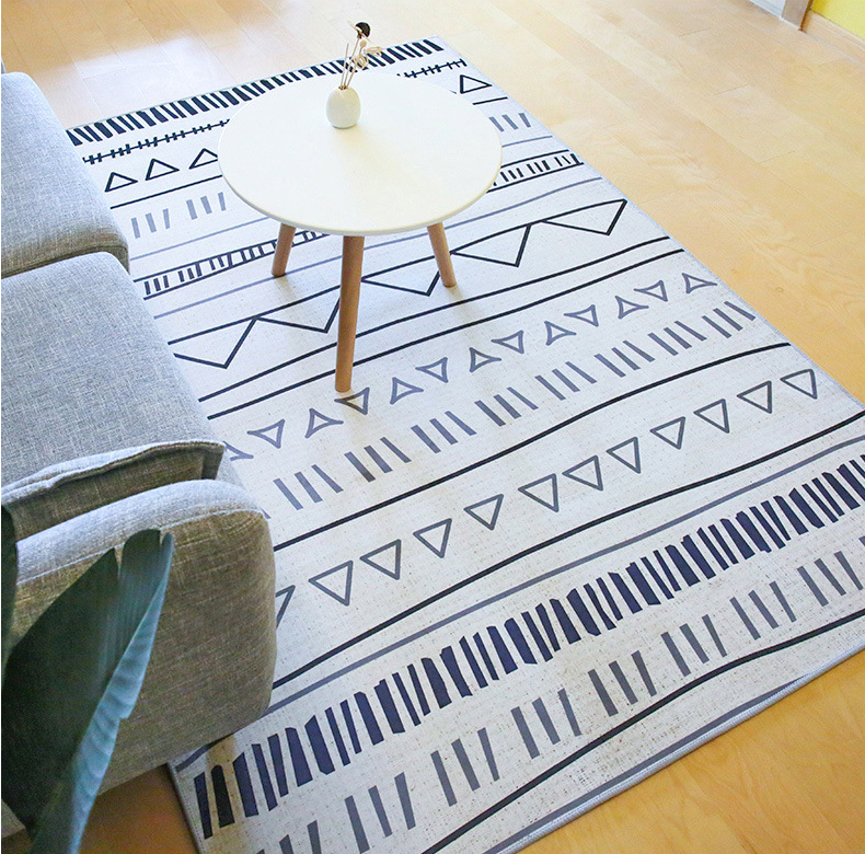 Simple Modern Moroccan Geometric Rug Bedroom Living Room Sofa Rugs Floor Mat