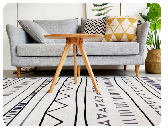 Simple Modern Moroccan Geometric Rug Bedroom Living Room Sofa Rugs Floor Mat