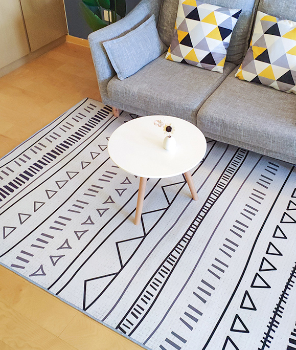 Simple Modern Moroccan Geometric Rug Bedroom Living Room Sofa Rugs Floor Mat