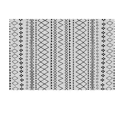 Simple Modern Morracan Geometric Patterned Rug Bedroom Living Room Sofa Rugs Floor Mat