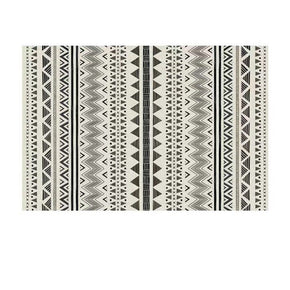 Simple Black and White Modern Morracan Geometric Patterned Rug Bedroom Living Room Sofa Rugs Floor Mat