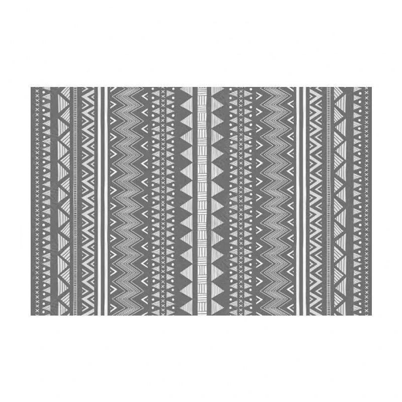 Simple Grey and White Modern Morracan Geometric Patterned Rug Bedroom Living Room Sofa Rugs Floor Mat