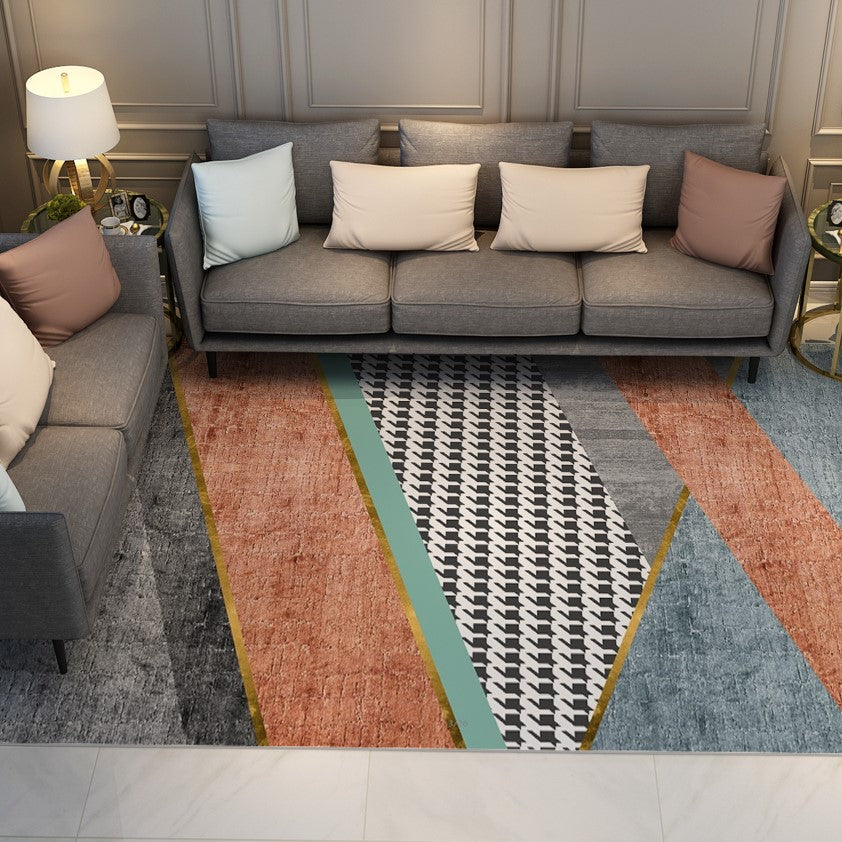 Modern Contemporary Geometric Rugs for Living Room Dining Room Bedroom Hall