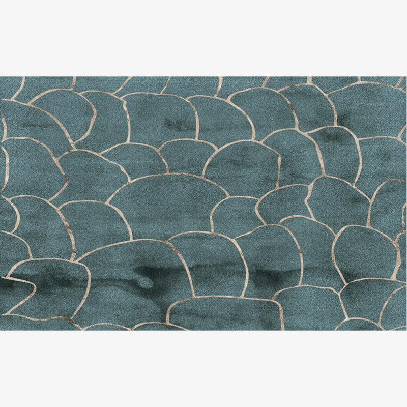 Blue Modern Contemporary Rugs for Living Room Dining Room Bedroom Hall