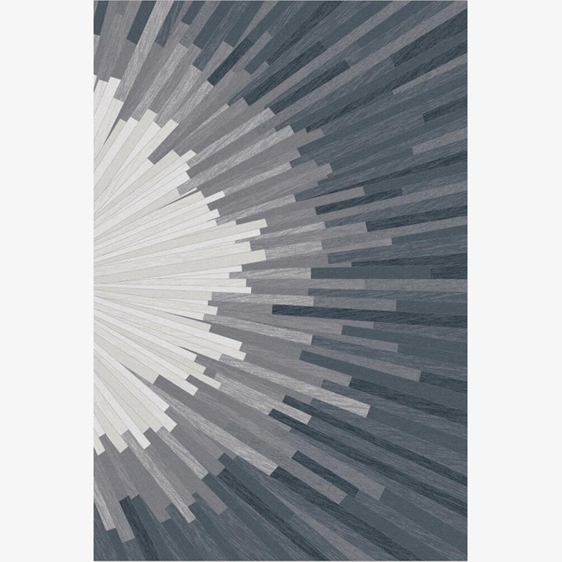 Grey Modern Contemporary Geometric Striped Rugs for Living Room Dining Room Bedroom Hall