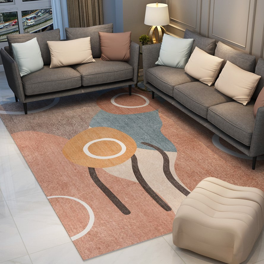 Colourful Patterned Contemporary Modern Striped Rugs for Living Room Dining Room Bedroom Hall