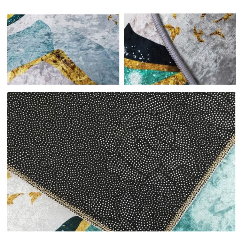 Multi-colours Geometric Print Carpet Simple and comfortable Rugs for Bedroom Living Room