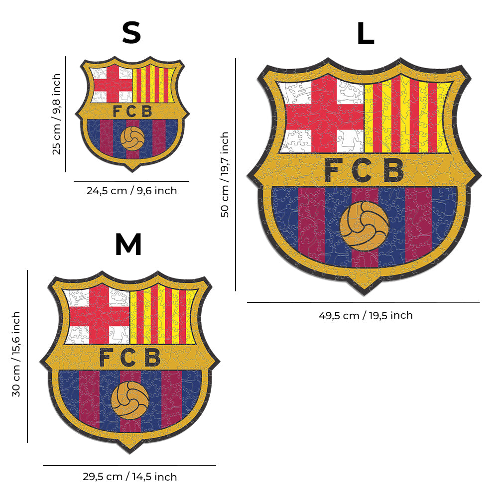 FC Barcelona® Logo - Official Wooden Puzzle
