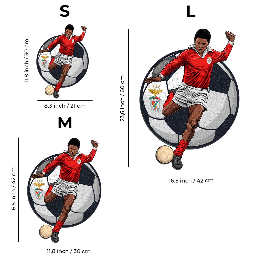 Eusébio - Official Wooden Puzzle