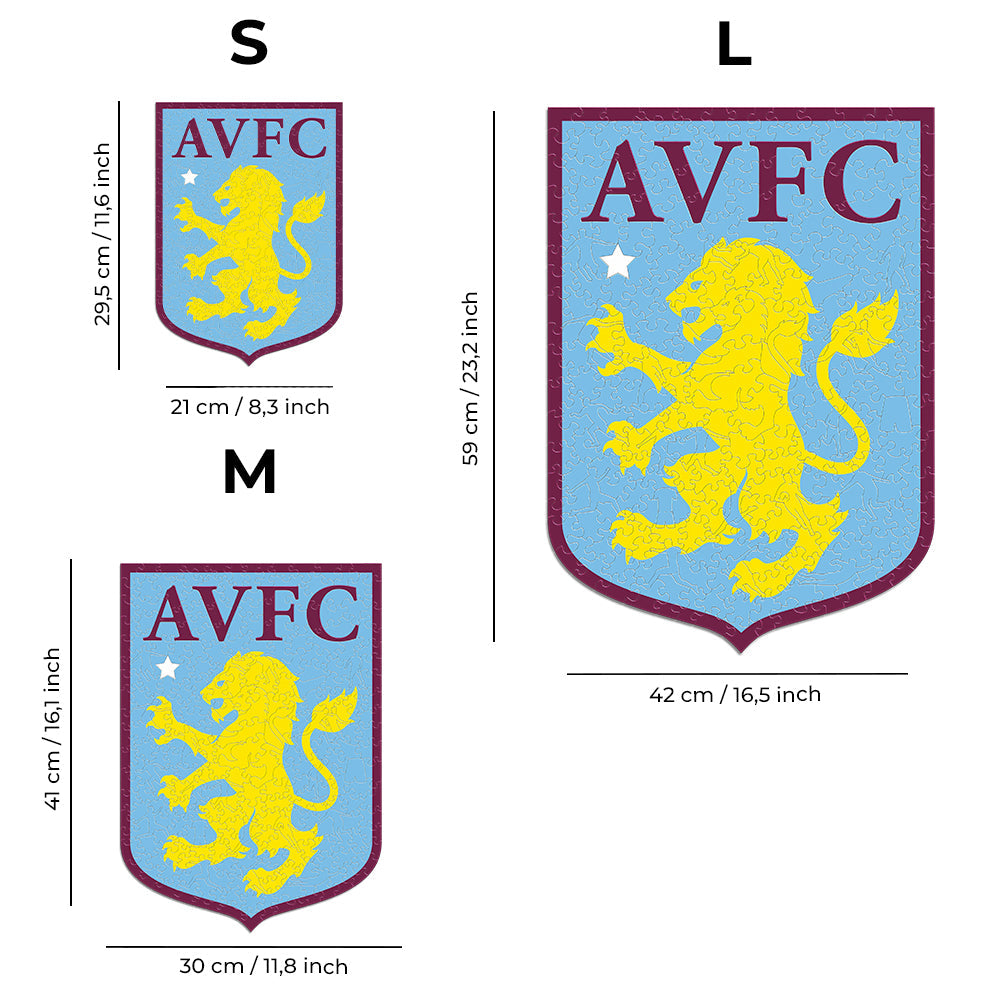 Aston Villa FC® Logo - Official Wooden Puzzle