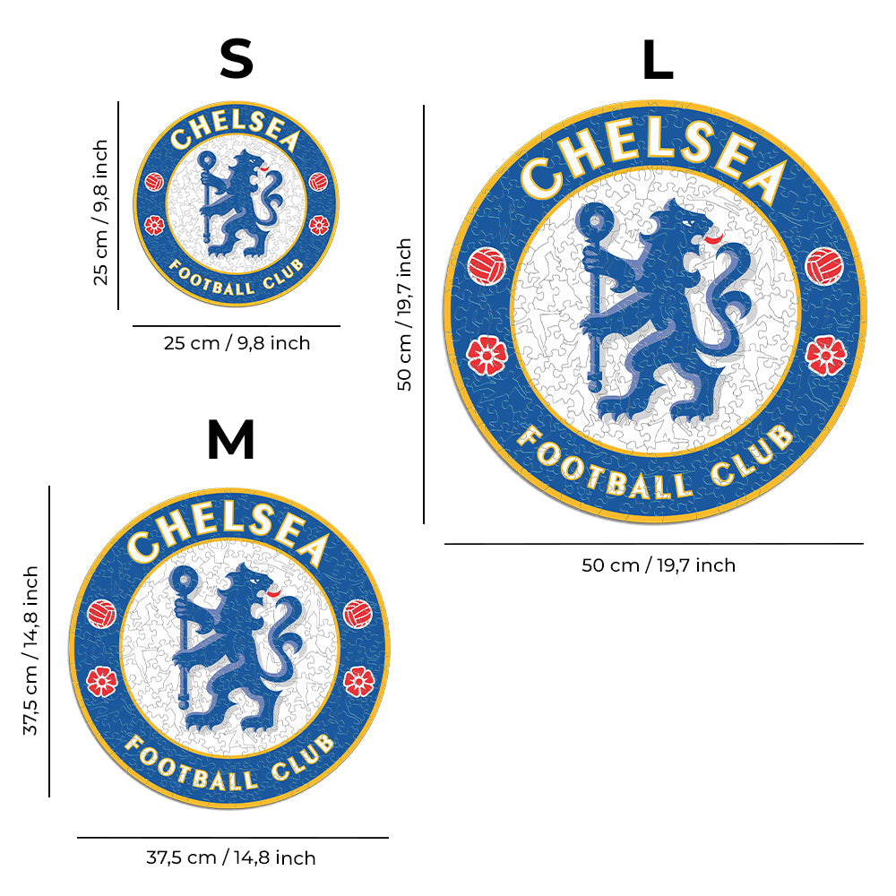 Chelsea FC® Logo - Official Wooden Puzzle