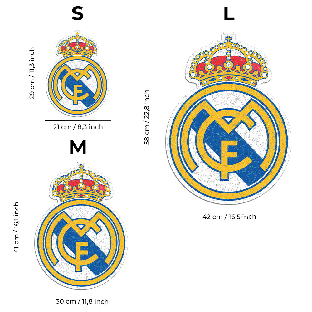 Real Madrid CF® Logo - Official Wooden Puzzle
