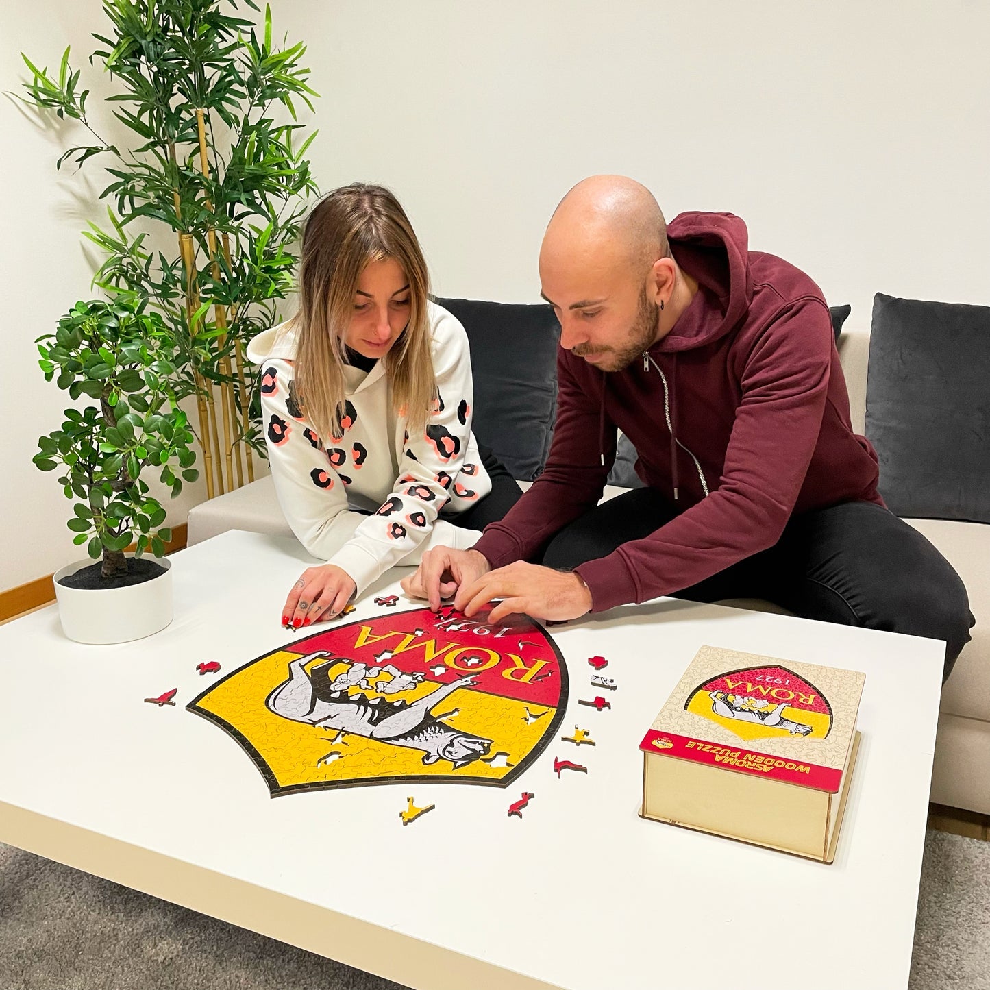 AS Roma® Logo - Official Wooden Puzzle