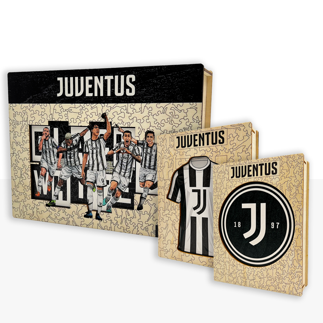 3 PACK Juventus FC® Logo + Jersey + 5 Players