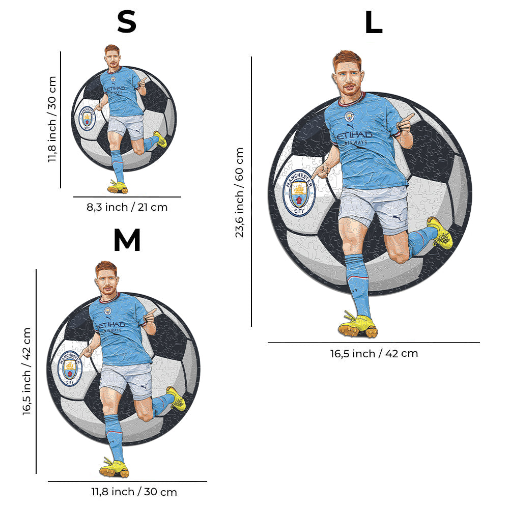 Kevin De Bruyne - Official Wooden Puzzle