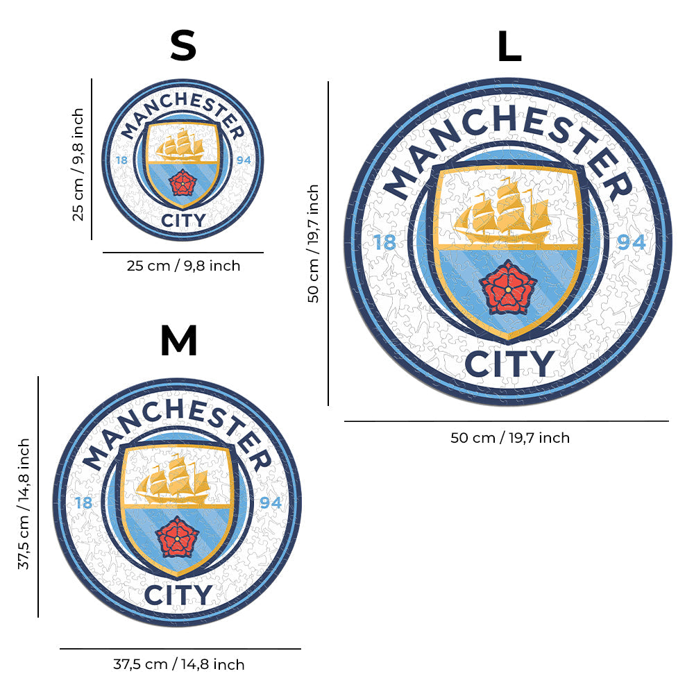 Manchester City FC® Logo - Official Wooden Puzzle