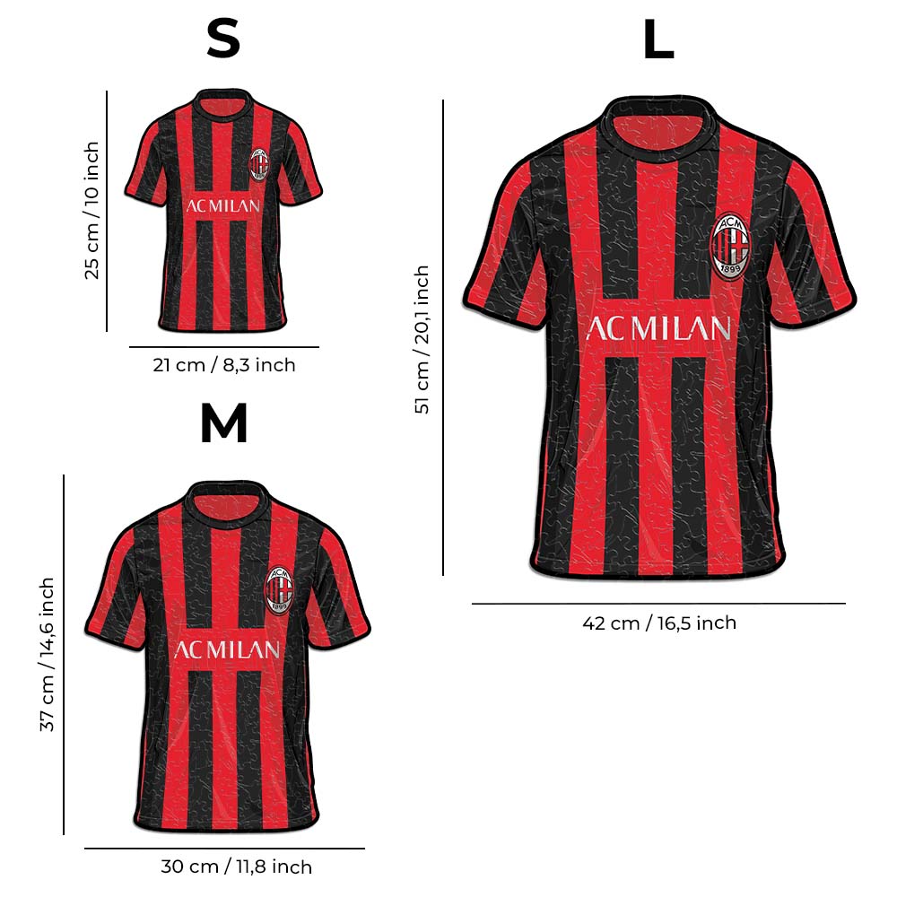 AC Milan® Jersey - Official Wooden Puzzle