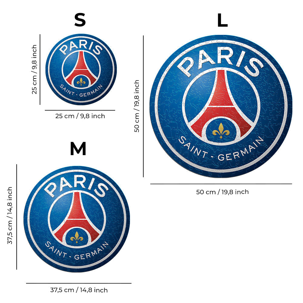 4 PACK PSG FC® Logo + Jersey + Lionel Messi + Kylian Mbappé