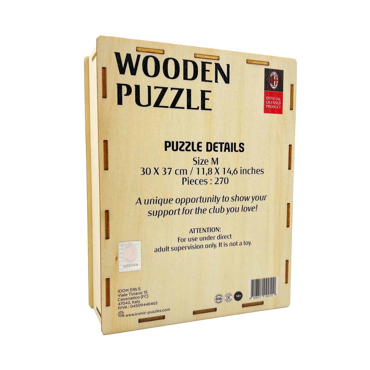 AC Milan® Jersey - Official Wooden Puzzle