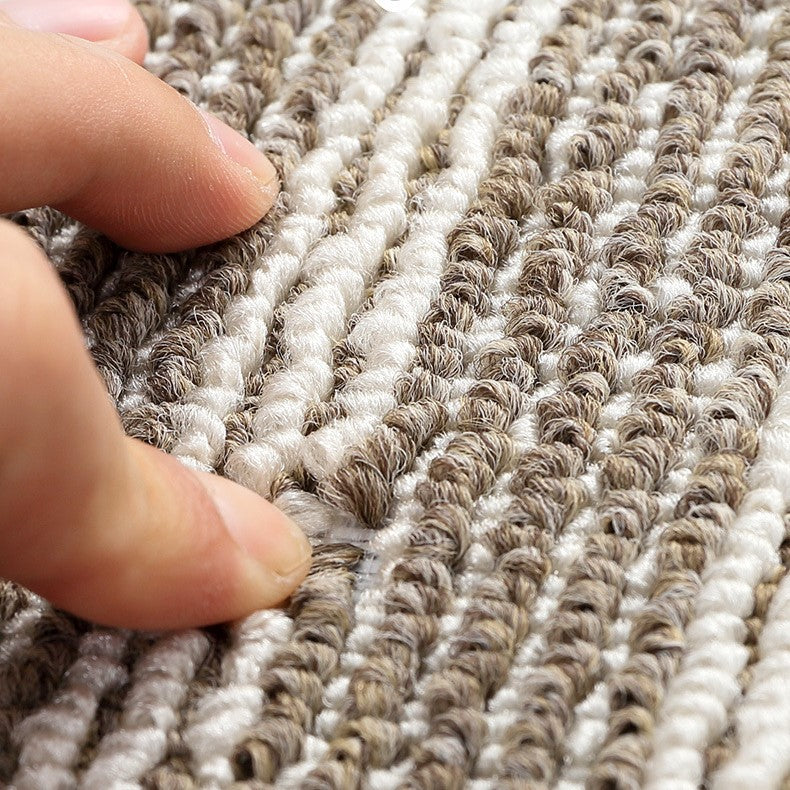 Modern Brown Geometric Polypropylene Wear-resistant Dust-removing Anti-slip Entryway DoorMats