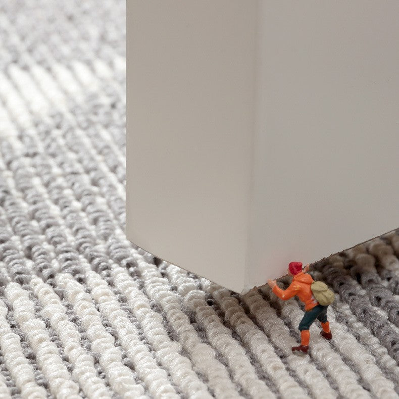 Grey Modern Geometric Polypropylene Wear-resistant Dust-removing Anti-slip Entryway DoorMats