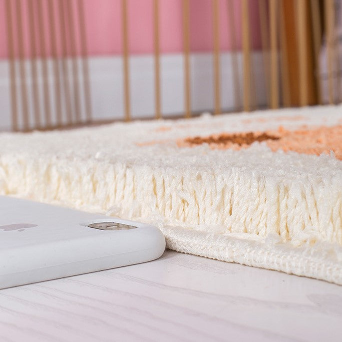 Cute Duck Shaggy Soft Patterned Runners Living Room Girls Bedroom Kids Room Bedside Floor Rugs