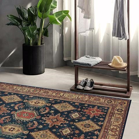 Traditional Classic Bohemian Machine Washable Rugs Runners for Living Room Bedroom Hall Office
