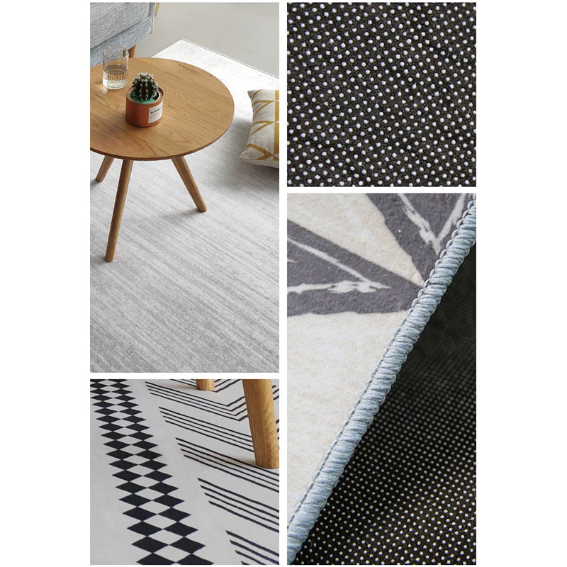 Gradient Colour Simple Modern Plain Rug Bedroom Living Room Sofa Rugs Floor Mat