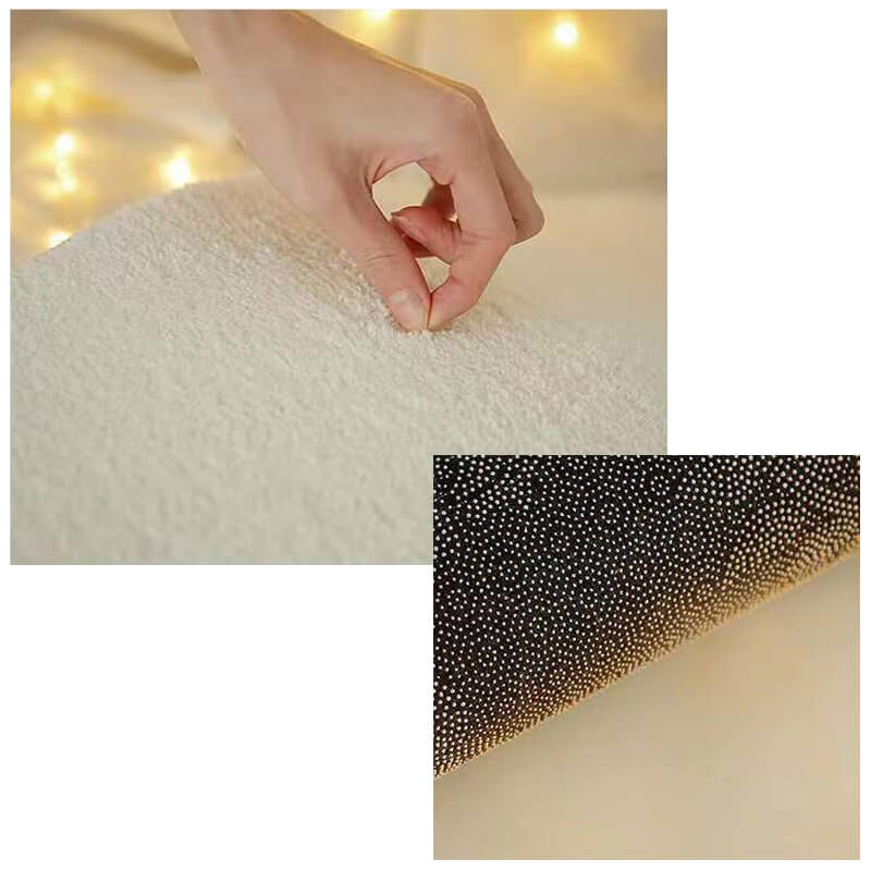 French Retro Styles Coffee Table Mat Soft Faux Cashmere Rug for Living Room Bedroom