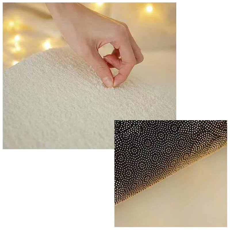 Retro Black and White Flowers and Plants Floor Mat Soft Faux Cashmere Rug