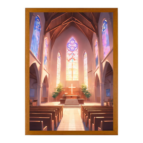 Beautiful Church-Creative Miracle Lamp - 4D LED Painting.Perfect Gift for Every occasion