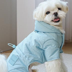 Cozy Leashable Outerwear: Small Dog Cotton Clothes for Chilly Days
