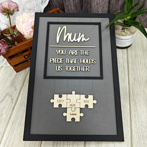 Love in Pieces: Personalized Mother's Day Puzzle Frame