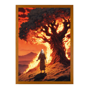 Moses and Burning Bush-Creative Miracle Lamp - 4D LED Painting.Perfect Gift for Every occasion