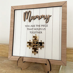 Forever Together: Custom Mummy's Jigsaw Puzzle Frame