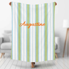 Custom Photo Blankets Personalized Photo Fleece Blanket Painting Style Blanket-Custom Your Name 12