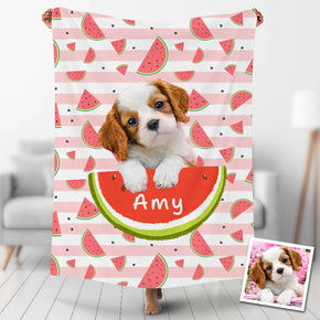 Custom Photo Blankets Personalized Photo Fleece Blanket Painting Style Blanket-For Pet 29
