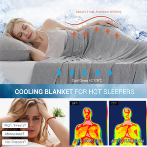 Double-sided Lightweight Cooling Blanket for Better Sleep