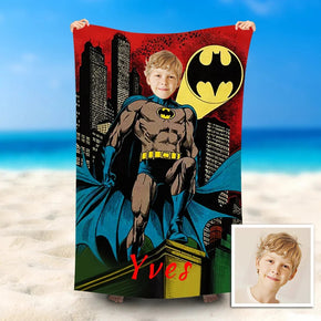 Custom Photo Blankets Personalized Photo Fleece Blanket Painting Style Blanket-Batman 08