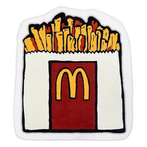 French Fries Cartoon Carpet Entry Doorway Room Shaped Absorbent Anti-slip Mats
